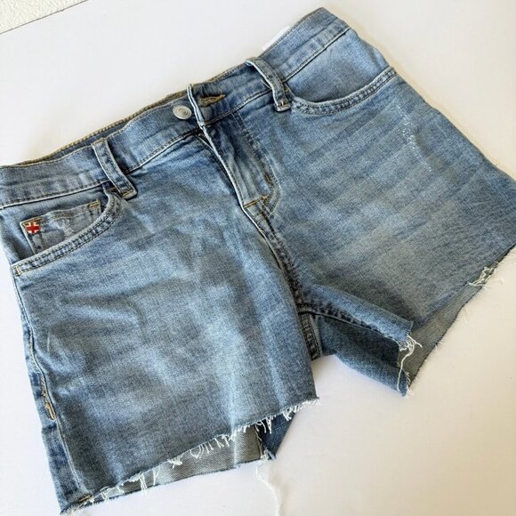 Hudson Jeans Women’s Gracie Star Struck Midrise Cutoff Denim Jean Shorts Size 24 - Picture 2 of 10
